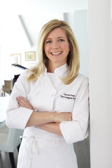 chef carrie head shot door frame leaning very closeup